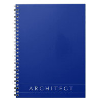 ARCHITECT 6.5x8.75 Navy Blue Spiral Notebook