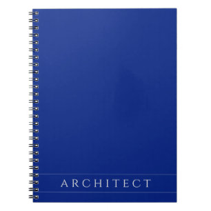 ARCHITECT 6.5x8.75 Navy Blue Spiral Notebook