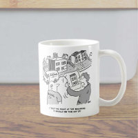 Architect and Builder Looking at House Plans Coffee Mug