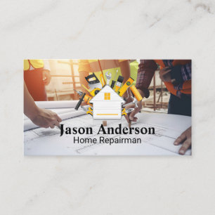 Architect and Engineers   Home Repair Tools Business Card