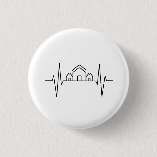 Architect - Architect Heartbeat Houses Button (Front)