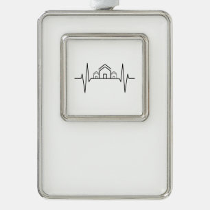 Architect - Architect Heartbeat Houses Christmas Ornament