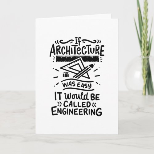 Architect Architecture Card