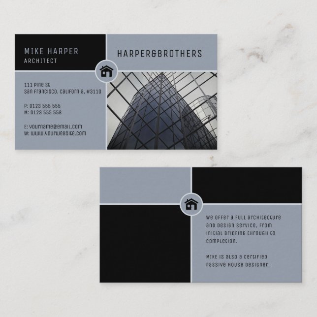 Architect | Architecture Designs Business Card (Front/Back)