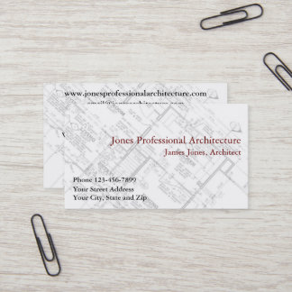 Architect Architecture Home Builder Business Card