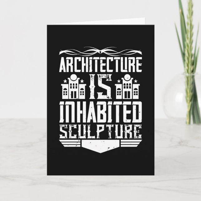 Architect - Architecture Is Inhabited Sculpture Card (Front)