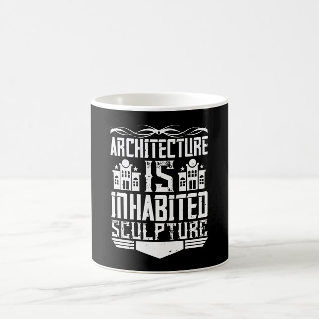 Architect - Architecture Is Inhabited Sculpture Coffee Mug (Center)