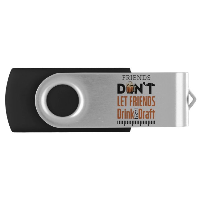 Architect Architecture Student Drink and Draft Flash Drive (Front)