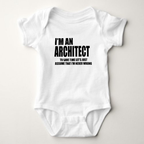 architect baby bodysuit