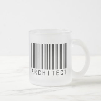 Architect Barcode Frosted Glass Coffee Mug