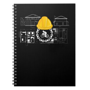 architect bicycling  cycling and architecture gift notebook