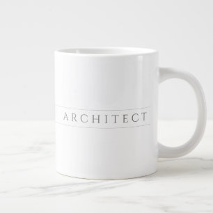 ARCHITECT Big White Mug / Gray