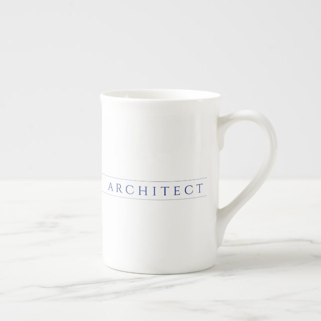 ARCHITECT Bone China Mug / Navy Blue (Right)