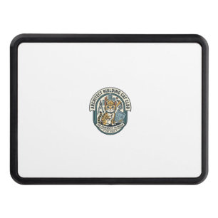 Architect Building Cat Cat Graphic Tee Art - Archi Hitch Cover