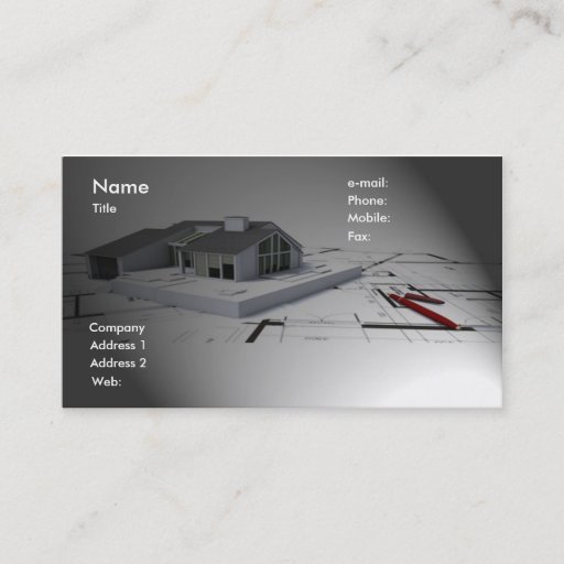 Customizable Architect Business Card