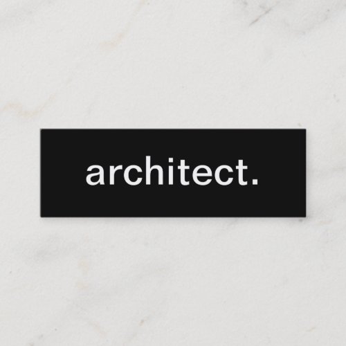 Architect Business Card