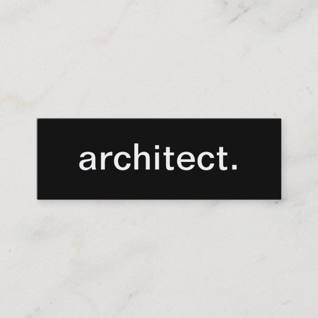 Architect Business Card (Front)