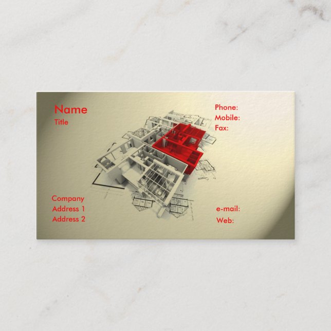 Architect Business Card (Front)