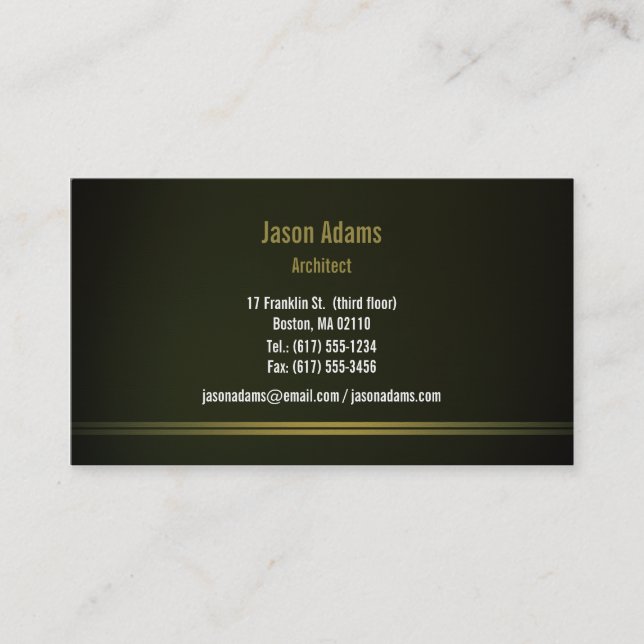 Architect Business Card (Front)