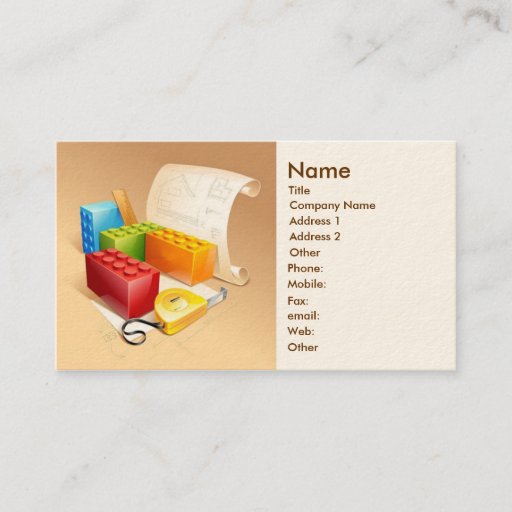 Customizable Architect Business Card