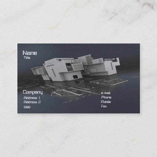 Customizable Architect Business Card Templates