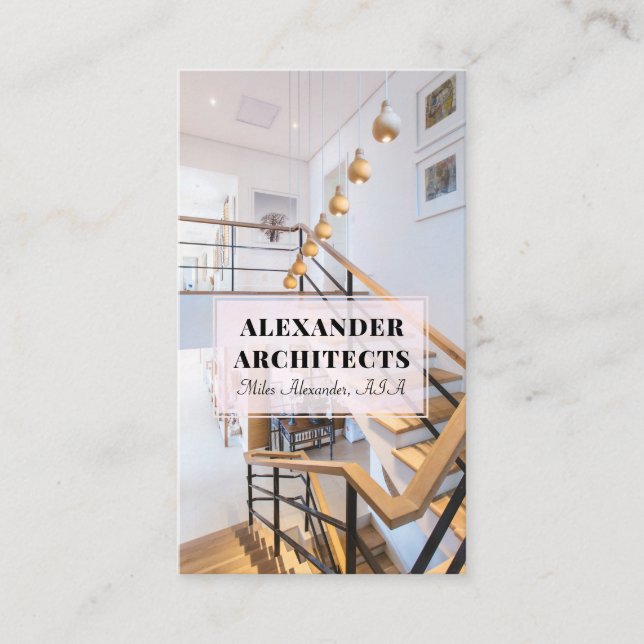 Architect Business Card (Front)