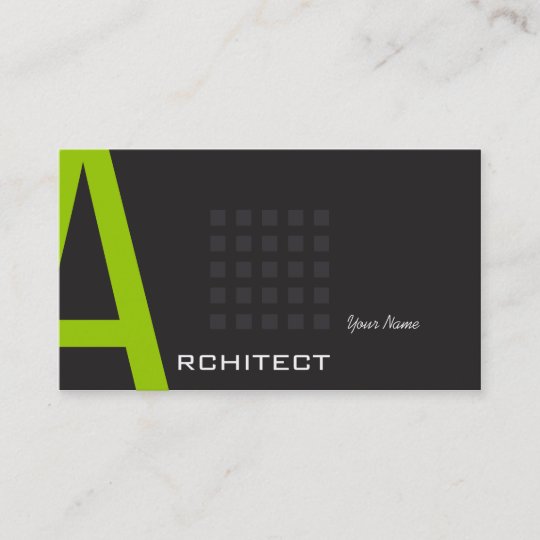 Architect Business Card Zazzlecom