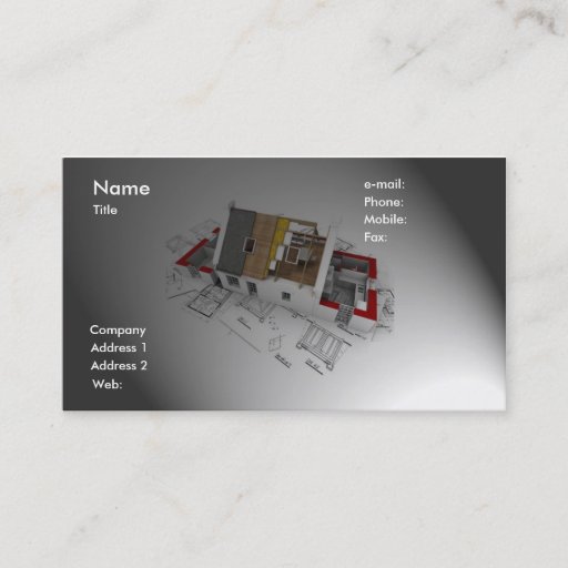Customizable Architect Business Card