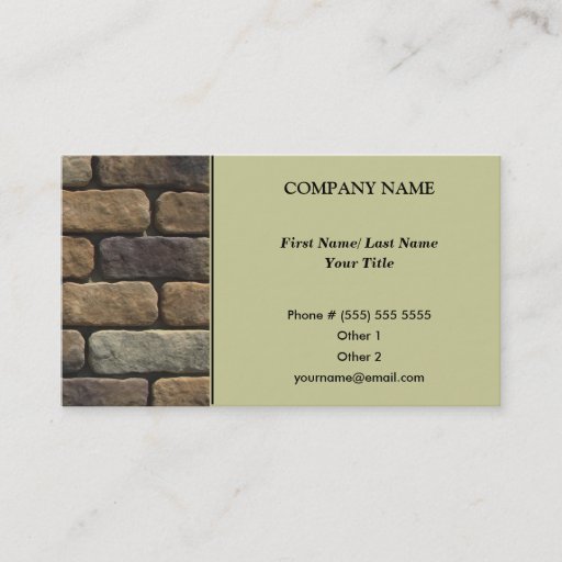 Customizable Architect Business Card