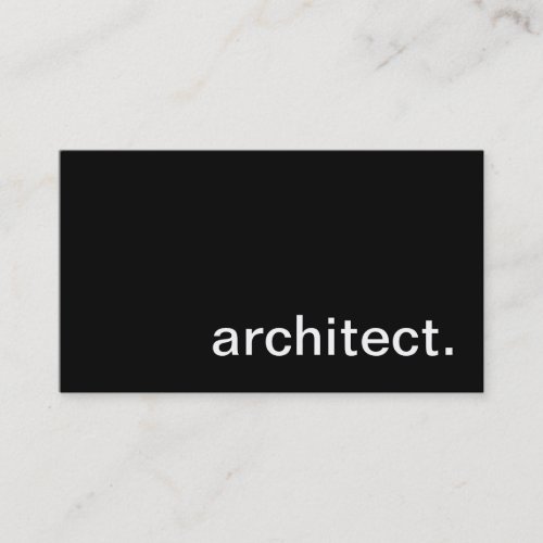 Architect Business Card