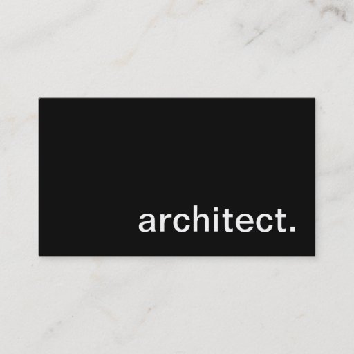Customizable Architect Business Card