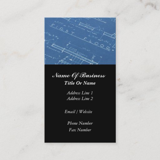Customizable Architect Business Card