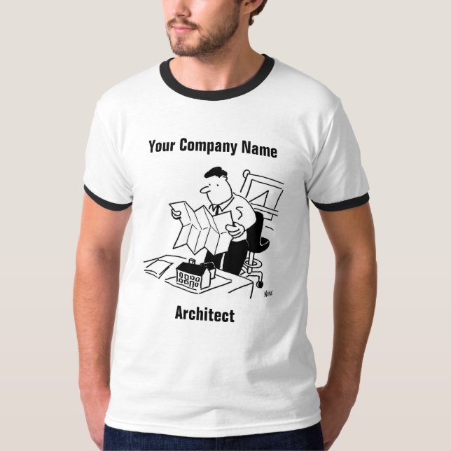 Architect Cartoon T-Shirt (Front)