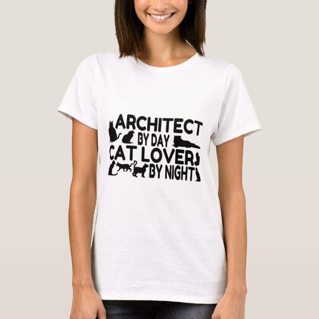 Architect Cat Lover T-Shirt (Front)