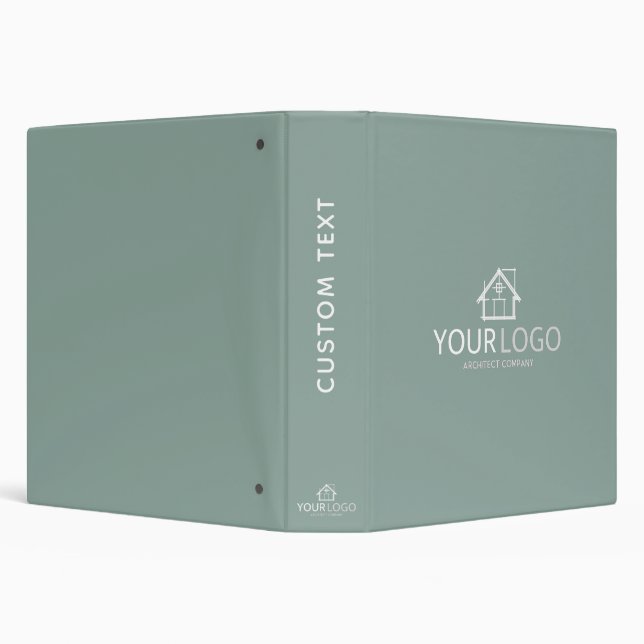 Architect Company Startup Business Logo  3 Ring Binder (Background)