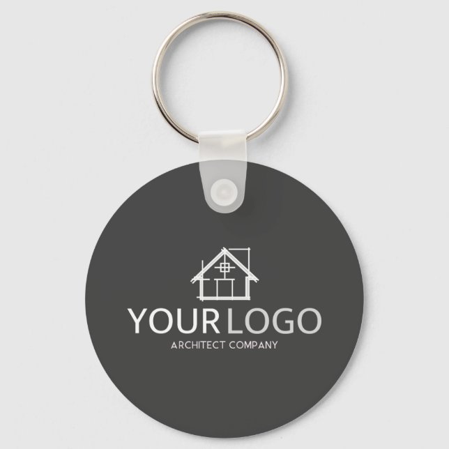 Architect Company Startup Business Logo Keychain (Front)
