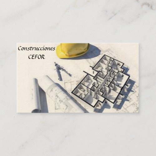Architect - Constructor - Calling card Business Card Template