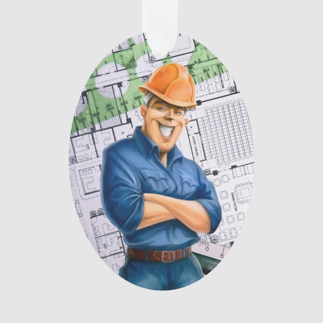 Architect / Contractor / Construction Worker... Ornament (Front)