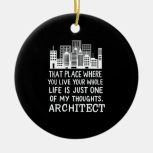 Architect Definition Ceramic Ornament