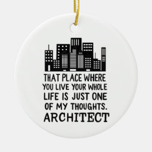 Architect Definition Ceramic Ornament