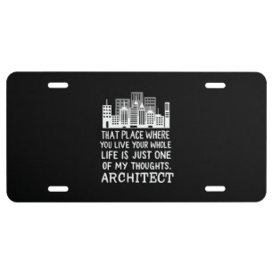 Architect Definition License Plate