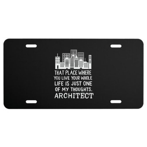 Architect Definition License Plate