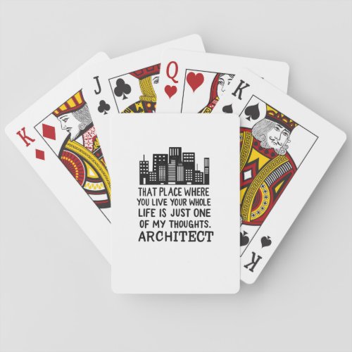 Architect Definition Playing Cards