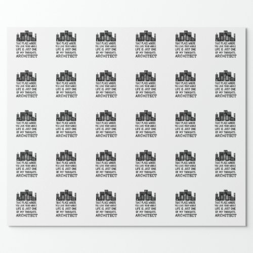 Architect Definition Wrapping Paper
