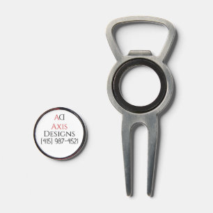 Architect Divot Tool Bottle Opener with Marker