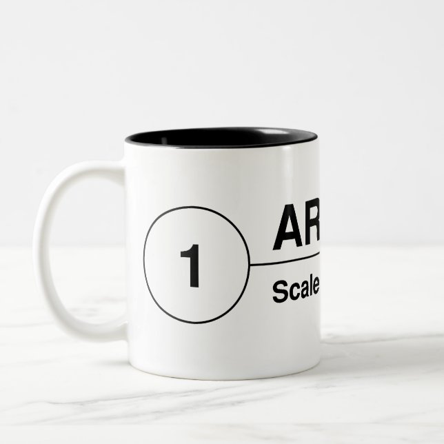 Architect Drawing Tag Mug (Left)