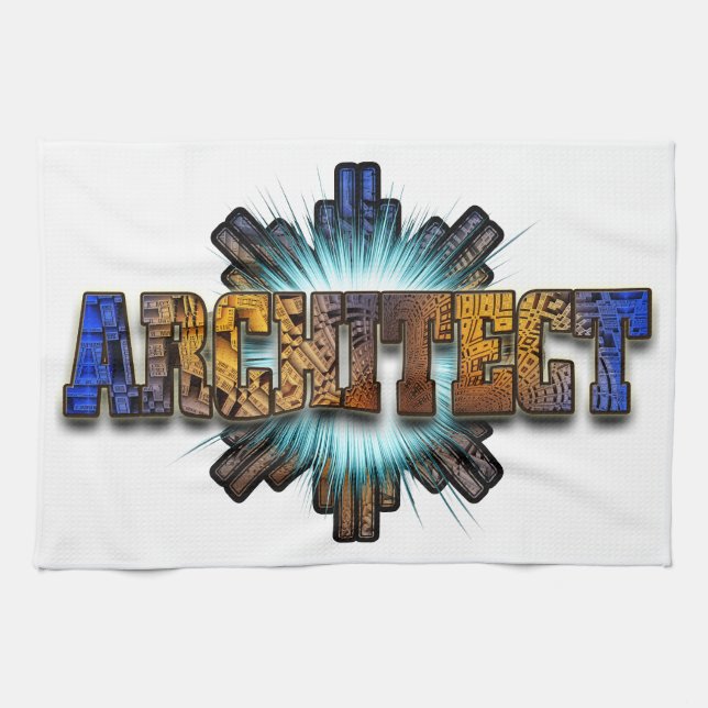 Architect DTW Architects Merch Kitchen Towel (Horizontal)