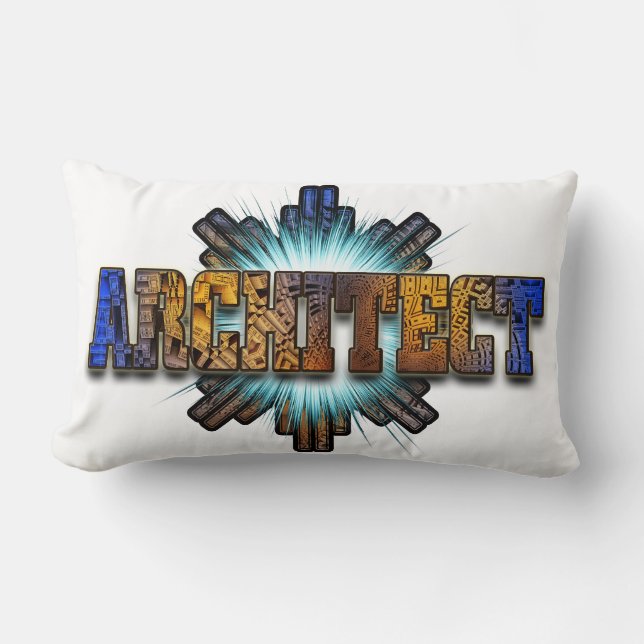 Architect DTW Architects Merch Lumbar Pillow (Front)