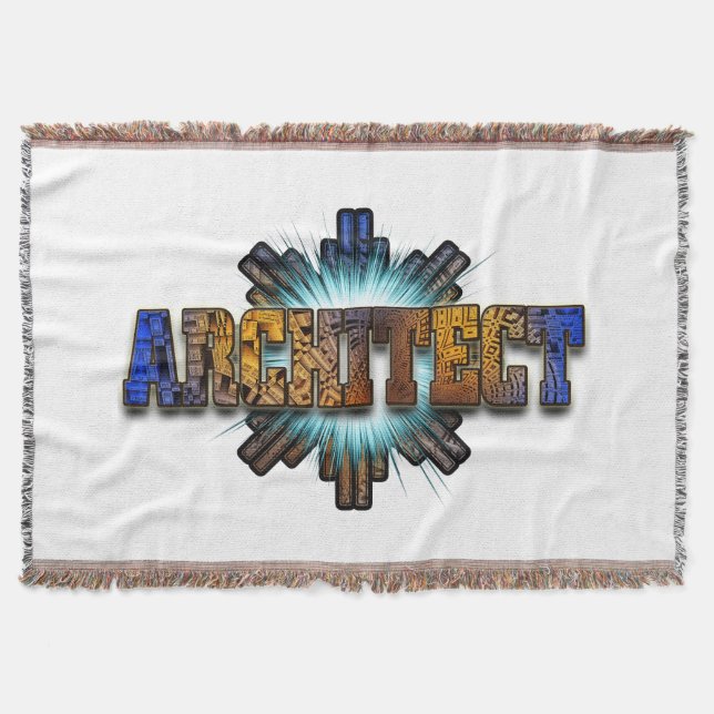 Architect DTW Architects Merch Throw Blanket (Front)