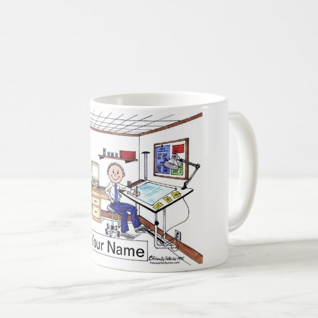 Architect - Engineer, Male Coffee Mug (Front Right)